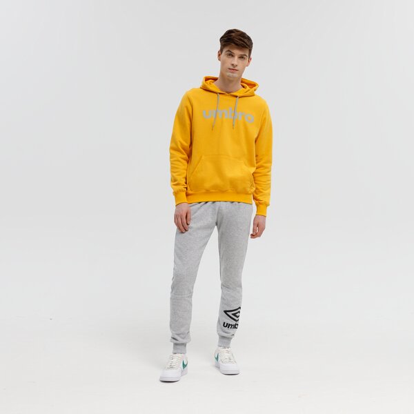 Bluza męska UMBRO BLUZA Z KAPTUREM FW LINEAR LOGO GRAPHIC 66069u-2wb kolor żółty