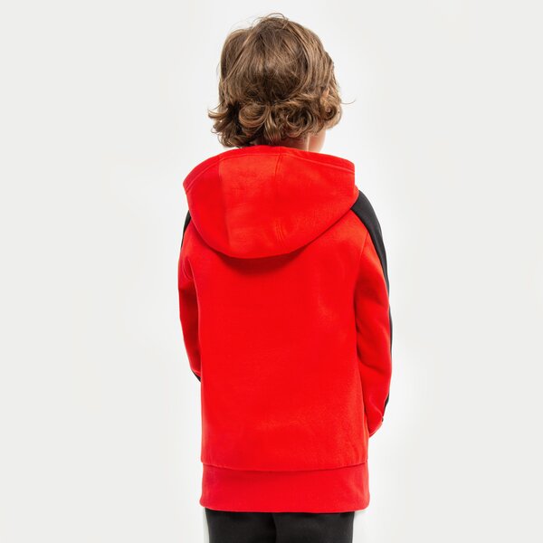 Bluza dziecięca ADIDAS BLUZA Z KAPTUREM U CB FL BOY hc5657 kolor czerwony