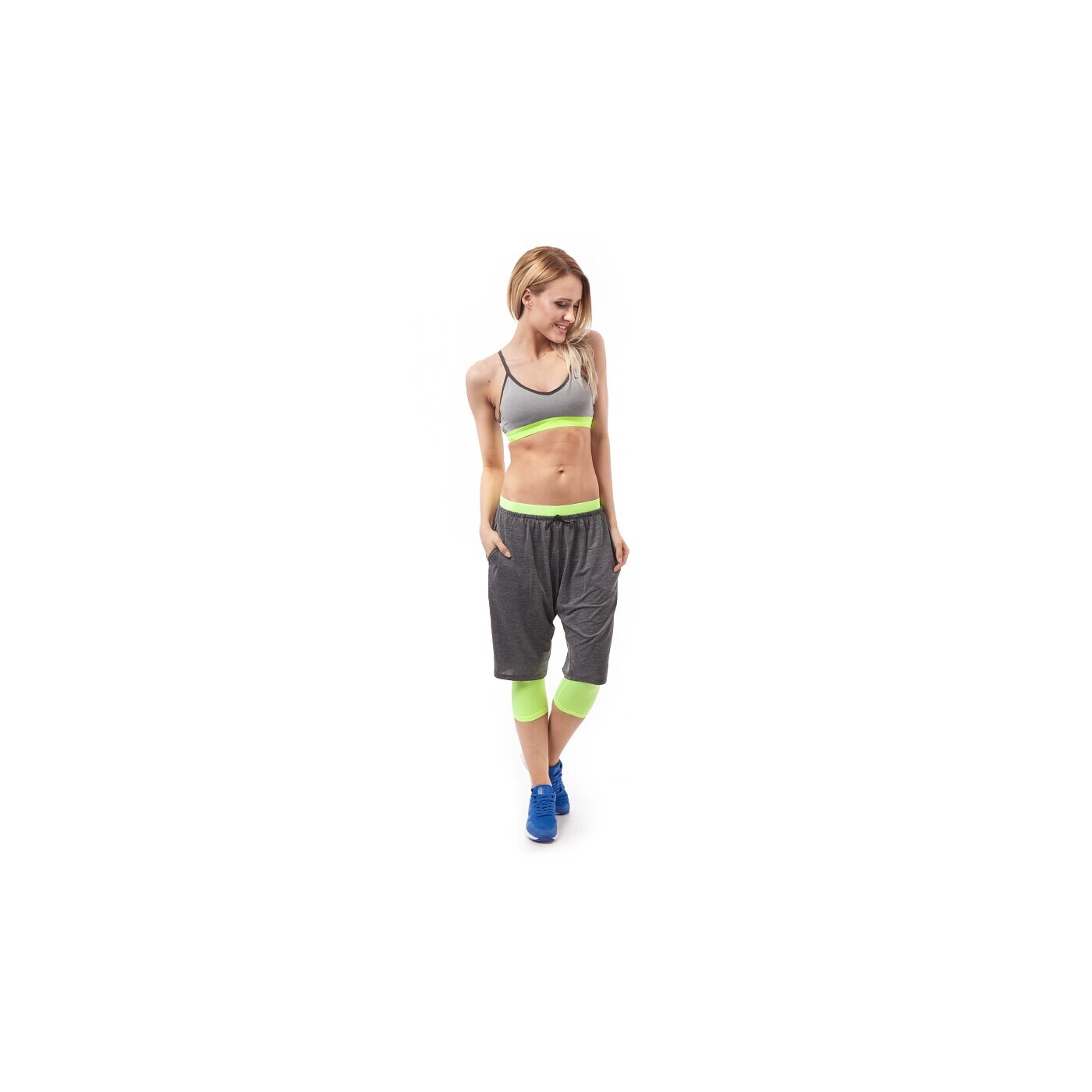 Spodnie dresowe damskie NIKE SPODNIE PRO INSIDE BALLER 11 643322032 kolor szary