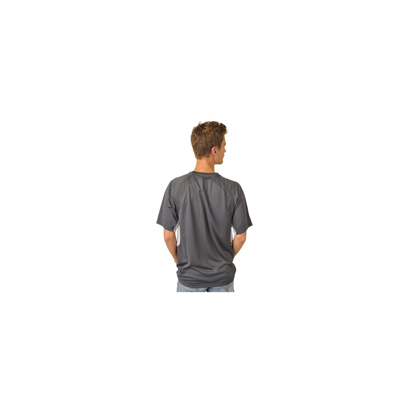 Koszulka męska UMBRO T-SHIRT GEOMETRA POLY TEE 60795uzri kolor szary