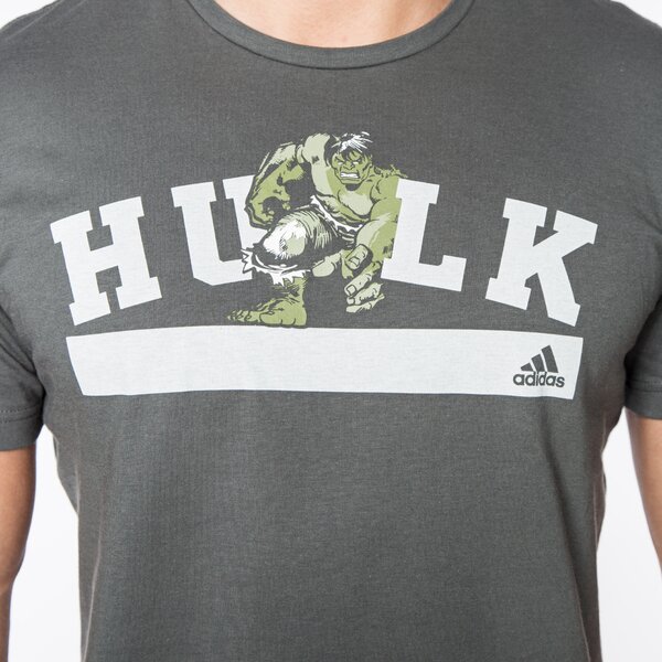 Koszulka męska ADIDAS T-SHIRT HULK ay7190 kolor szary