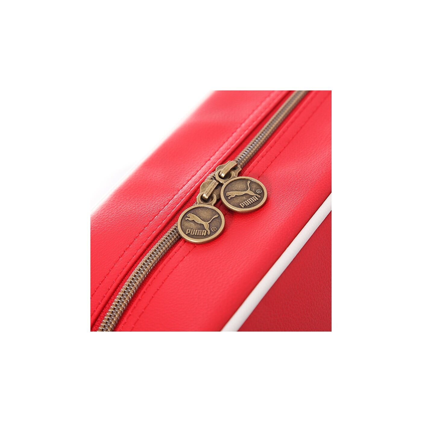 Torba sportowa damska PUMA TORBA CAMPUS REPORTER HAUTE RED-SILVER BIRCH 7174408 kolor czerwony