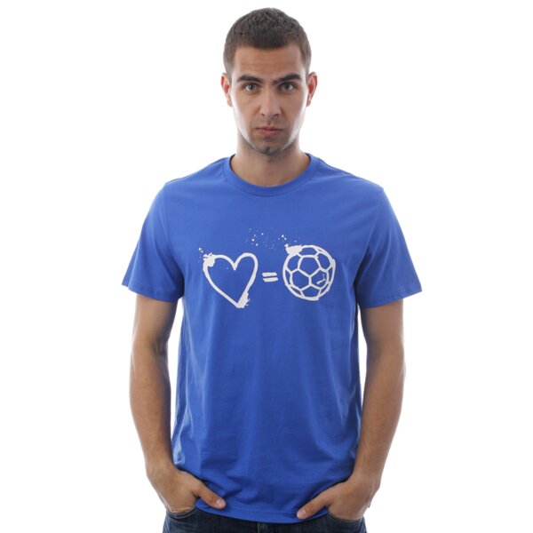Koszulka męska PUMA T-SHIRT SS LOVE=FOOTBALL 74314902 kolor niebieski