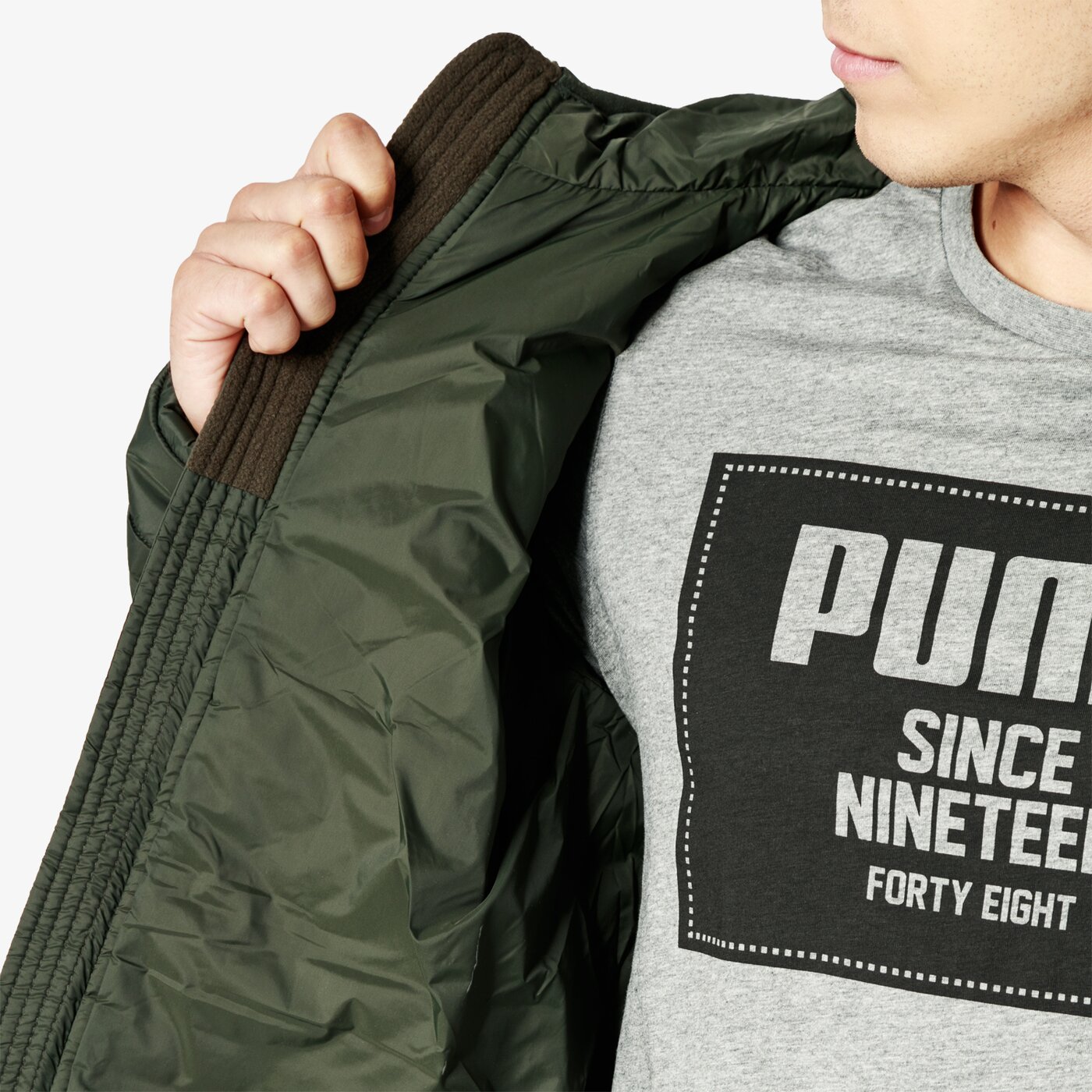 Kurtka zimowa męska UMBRO KURTKA GARNET ul38kum04003 kolor khaki