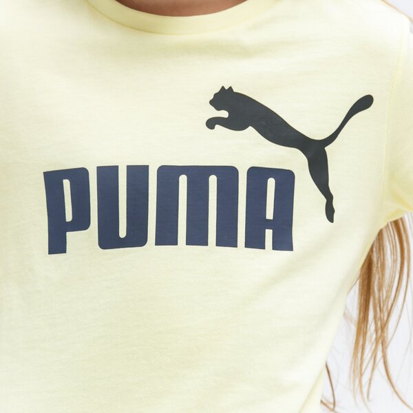 Koszulka dziecięca PUMA T-SHIRT ESS+ 2 COL LOGO B 586985 40 kolor żółty