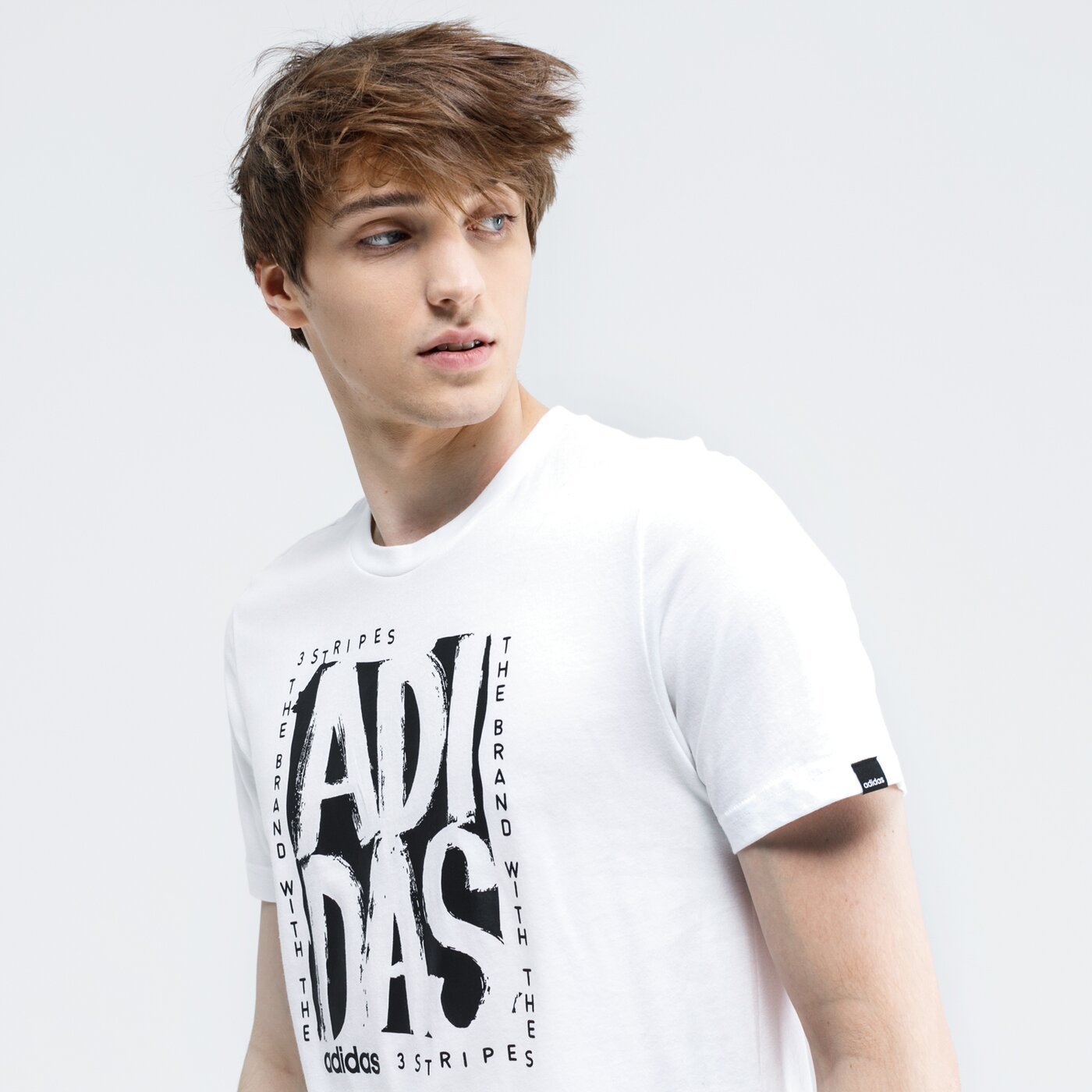 Koszulka męska ADIDAS T-SHIRT M STMP T fm6243 kolor biały