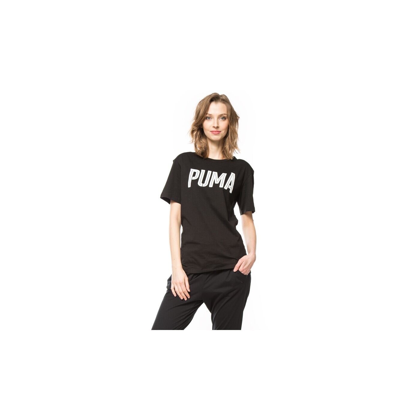 Koszulka damska PUMA T-SHIRT STYLE SWAGGER 83634701 kolor czarny