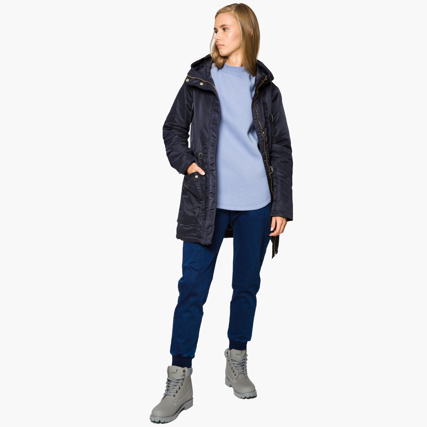 Kurtka zimowa damska FEEWEAR KURTKA REWOLT fw37kud17001 kolor granatowy