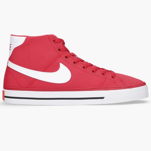 Buty sportowe męskie NIKE COURT LEGACY MID CANVAS dd0162-600 kolor czerwony