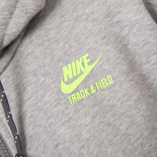 Bluza damska NIKE BLUZA NTF CROP FZ HOODY 649701063 kolor szary