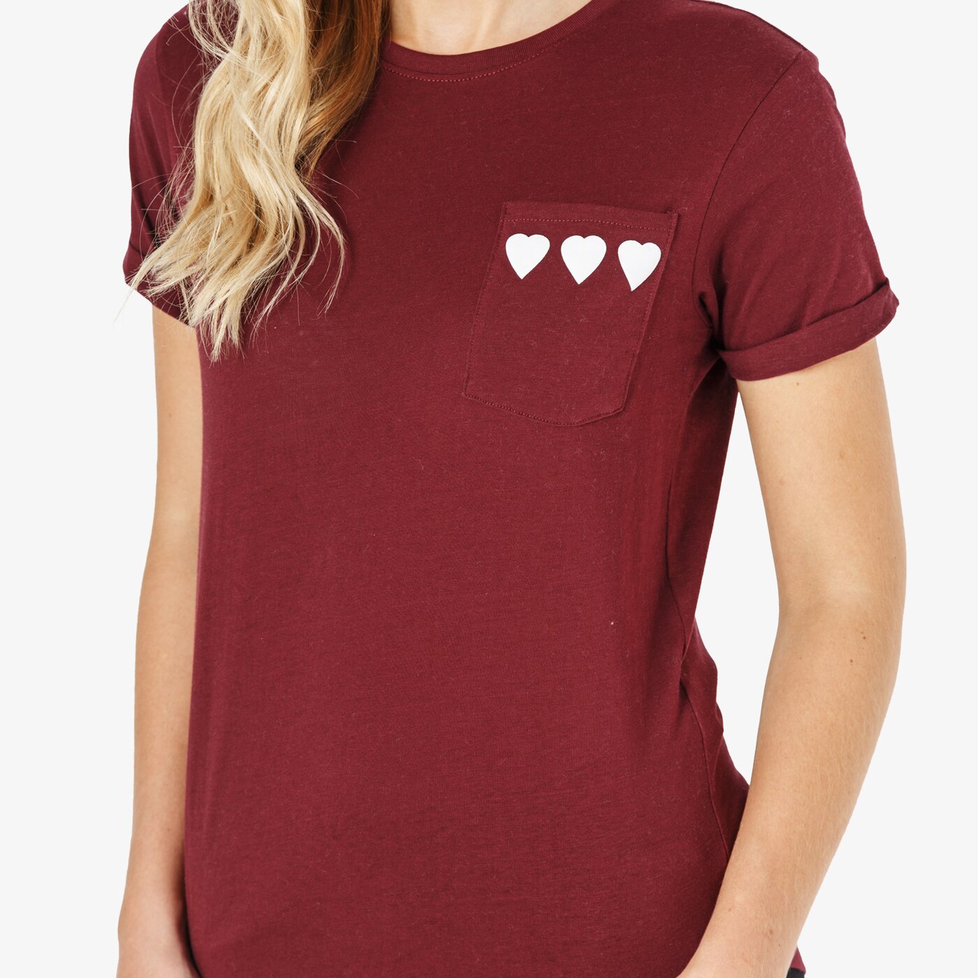 Koszulka damska FEEWEAR T-SHIRT SS SWEETHEART fw38tsd25002 kolor bordowy