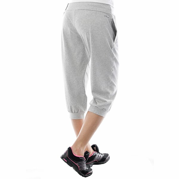 Spodnie dresowe damskie ADIDAS SPODNIE ESSENTIALS 3/4  KNIT PANT x12656 kolor szary