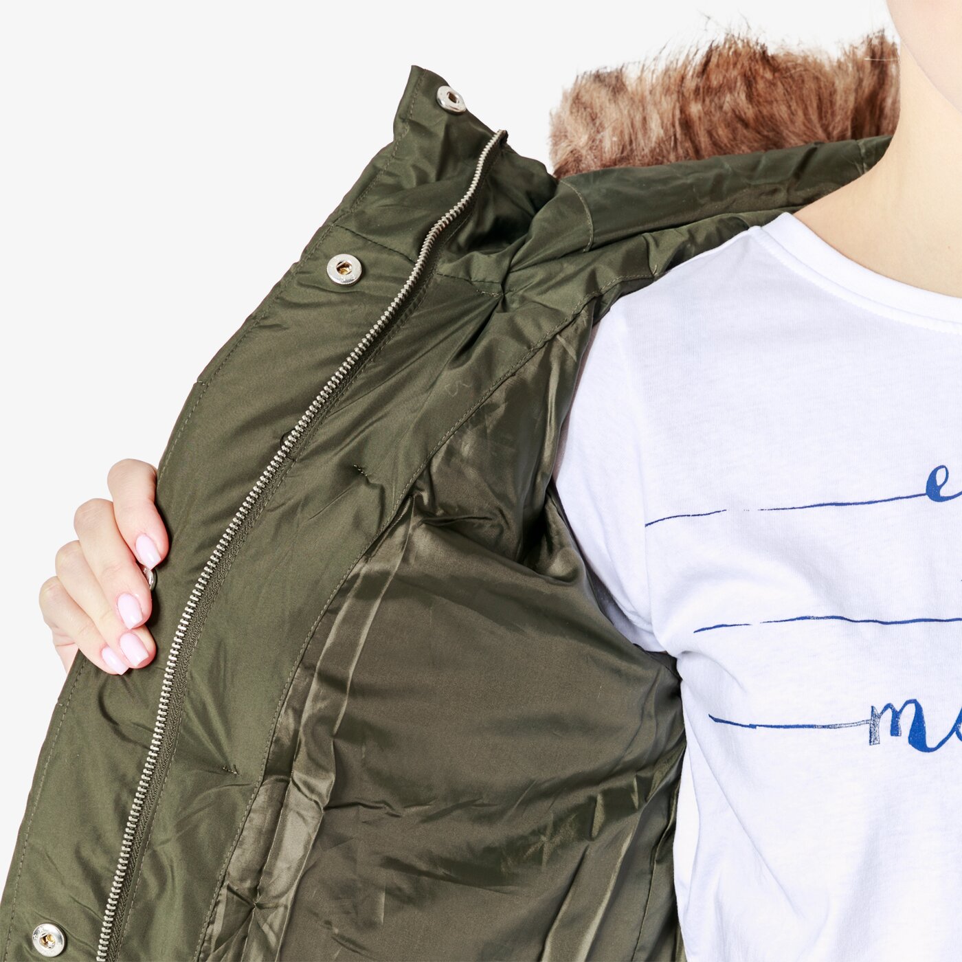 Kurtka zimowa damska FEEWEAR KURTKA ROMANCE fw38kud23002 kolor zielony