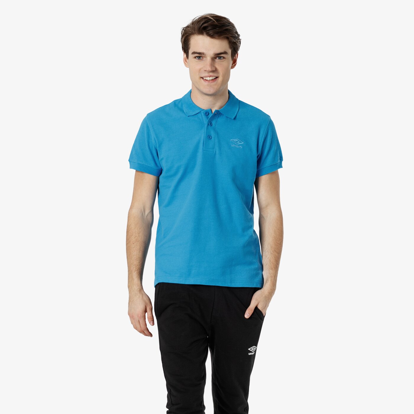 Koszulka polo męska UMBRO POLO VENLO ul19pom04003 kolor niebieski