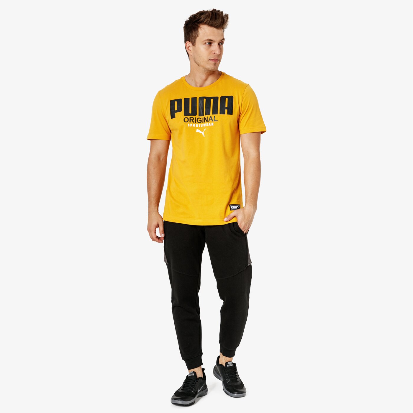 Spodnie dresowe męskie UMBRO SPODNIE PYRITE ul38spm03001 kolor czarny