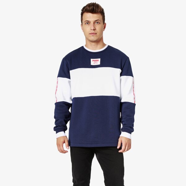 Bluza męska PUMA BLUZA REBEL BLOCK CREW FL 85239906 kolor granatowy