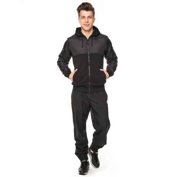 Bluza męska UMBRO BLUZA FULL ZIP HOODED 64112u060 kolor czarny