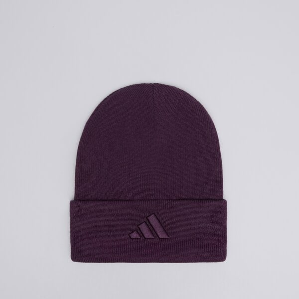 Czapka zimowa damska ADIDAS CZAPKA NEW LOG BEA CUF jx5748 kolor fioletowy