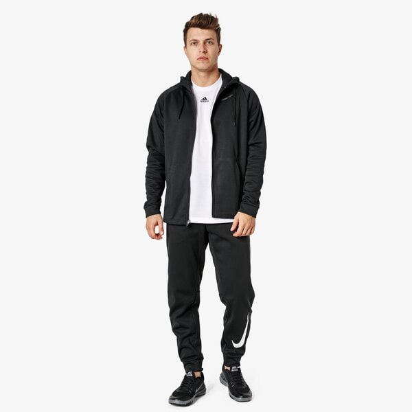 Spodnie dresowe męskie NIKE SPODNIE THERMA TAPER SWOOSH 932257-010 kolor czarny