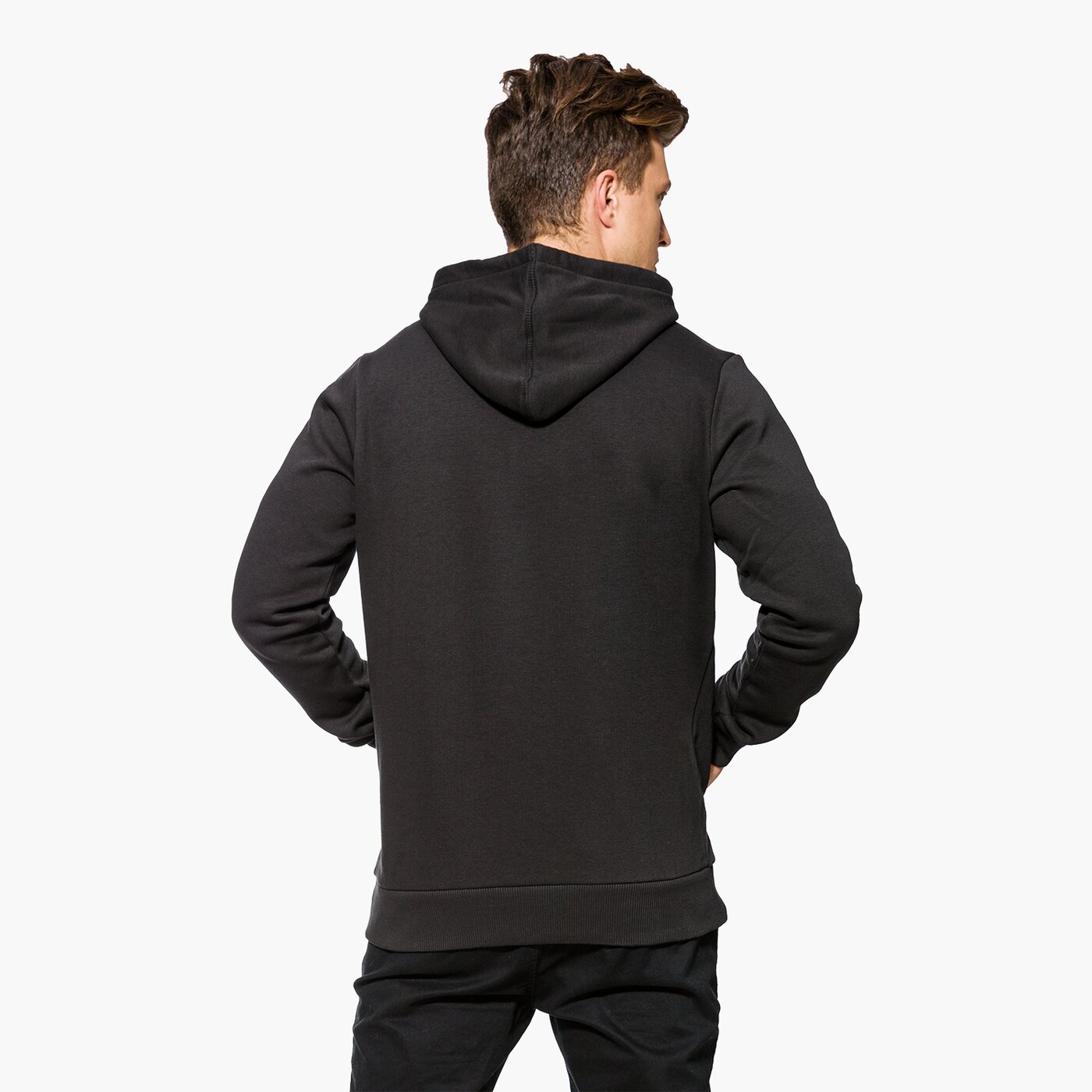 Bluza męska UMBRO BLUZA FLEECE LARGE LOGO OH HOODY 64570u090 kolor czarny