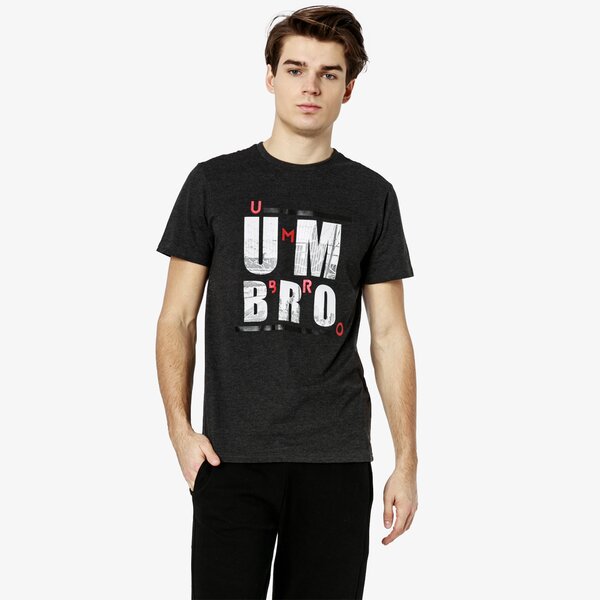 Koszulka męska UMBRO T-SHIRT SS LIANTO ul19tsm43002 kolor szary