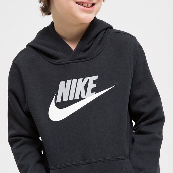 Bluza dziecięca NIKE BLUZA Z KAPTUREM SPORTSWEAR BOY cj7861-011 kolor czarny