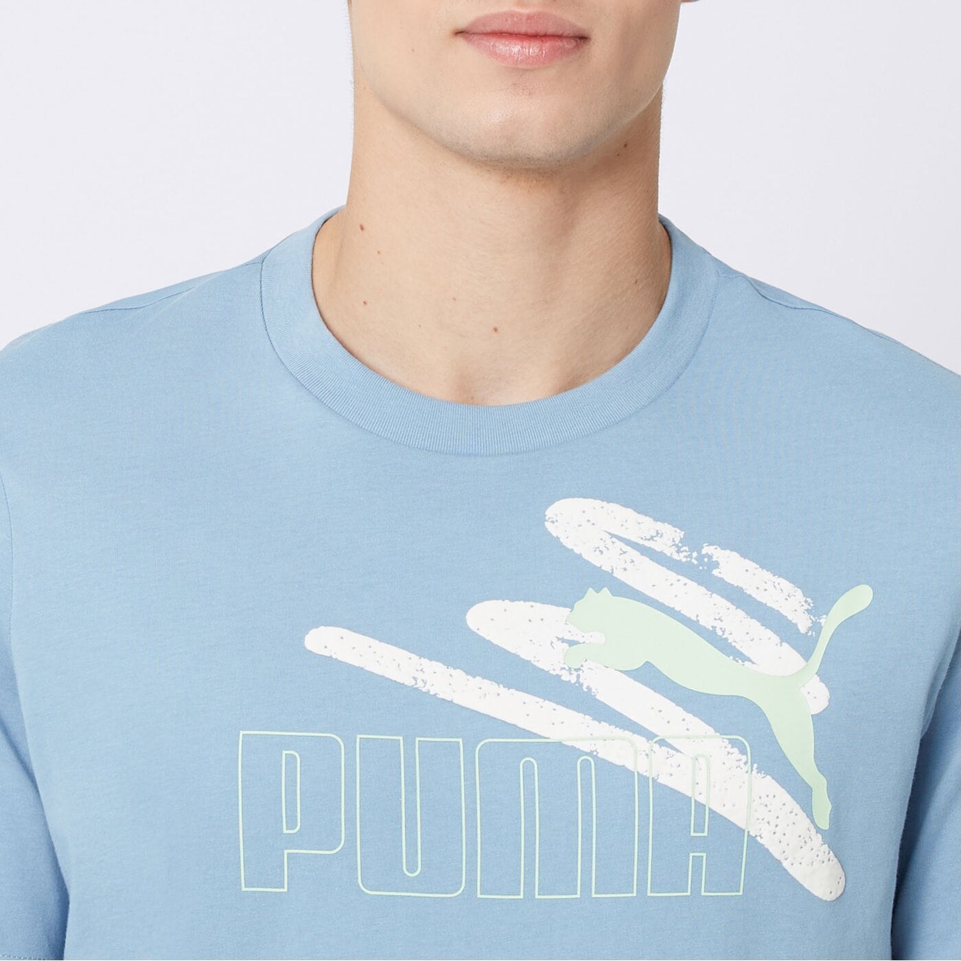 Koszulka męska PUMA T-SHIRT SS ESS+ LOGO LAB SUMMER TEE 678988 20 kolor szary