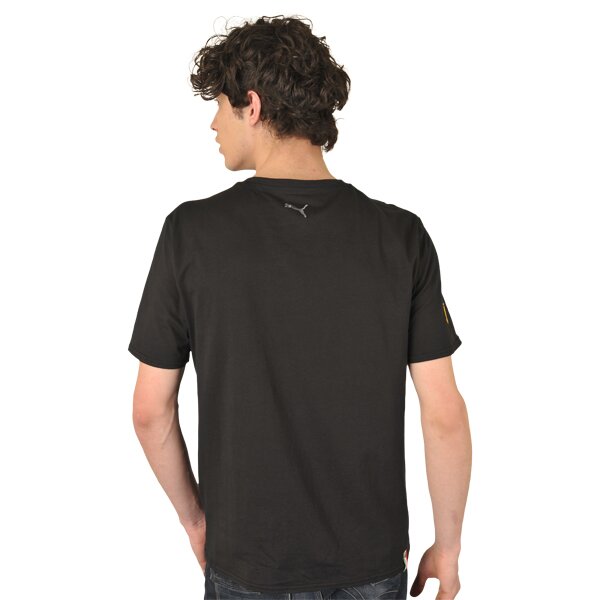 Koszulka męska PUMA T-SHIRT FERRARI LOGO TEE BLACK 55662203 kolor czarny