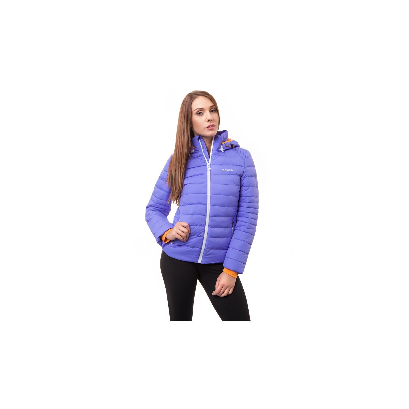 Kurtka zimowa damska FEEWEAR  KURTKA WIWA fw34pkud04001 kolor fioletowy