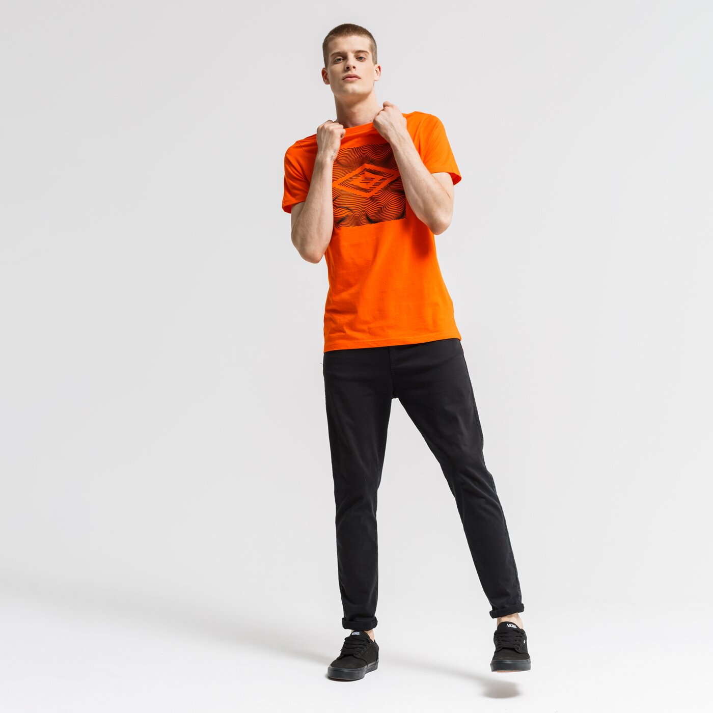 Koszulka męska UMBRO T-SHIRT DUNCAN ul39tsm02002 kolor pomarańczowy