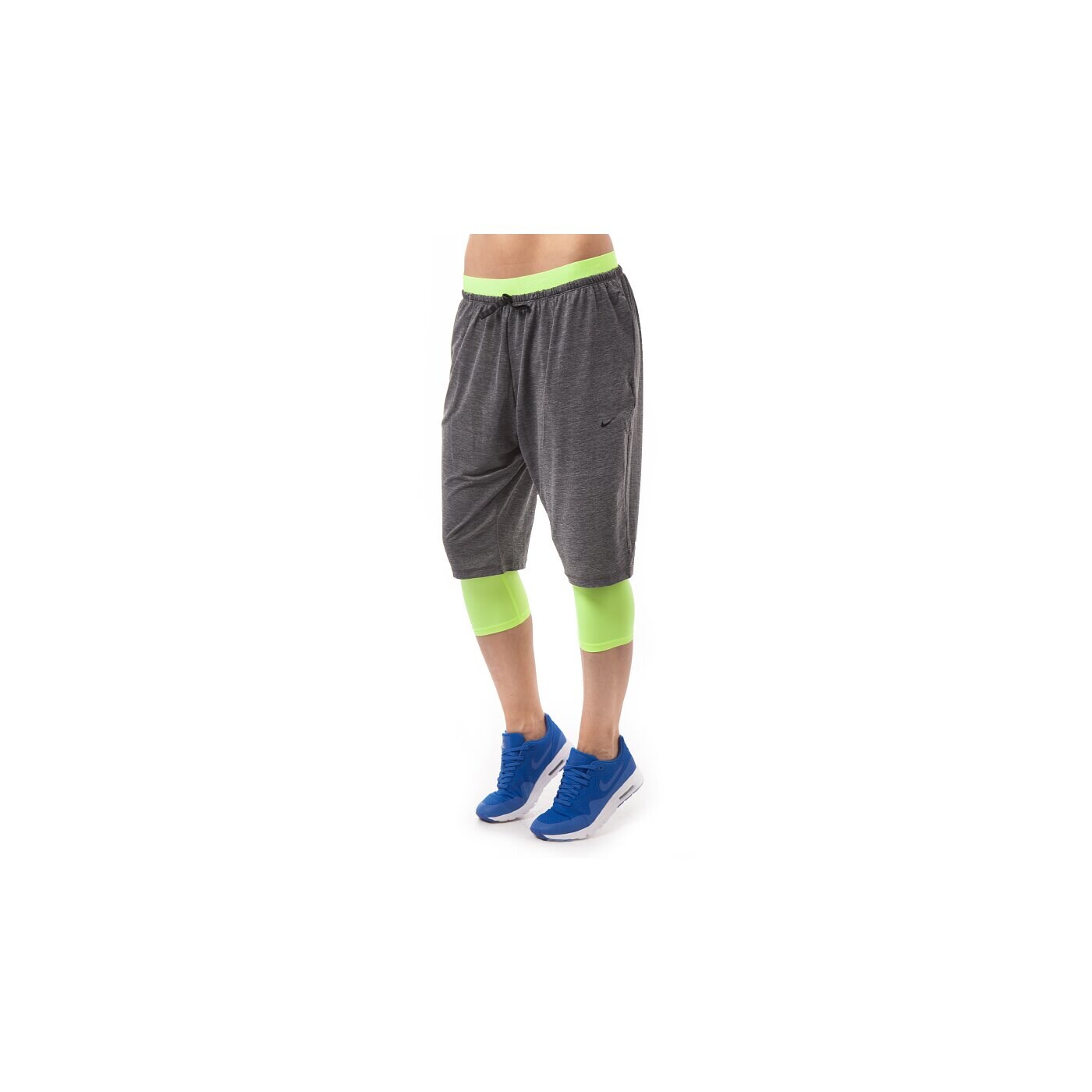 Spodnie dresowe damskie NIKE SPODNIE PRO INSIDE BALLER 11 643322032 kolor szary