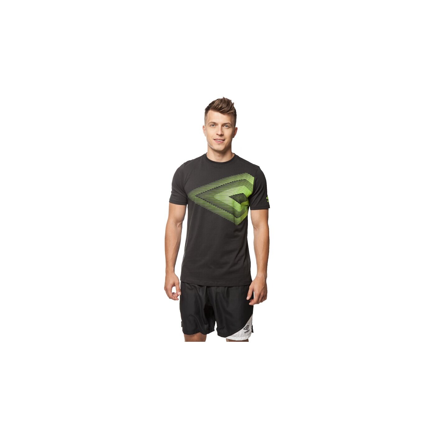 Koszulka męska UMBRO T-SHIRT VELOCITA GRAPHIC 63143ucnh kolor czarny