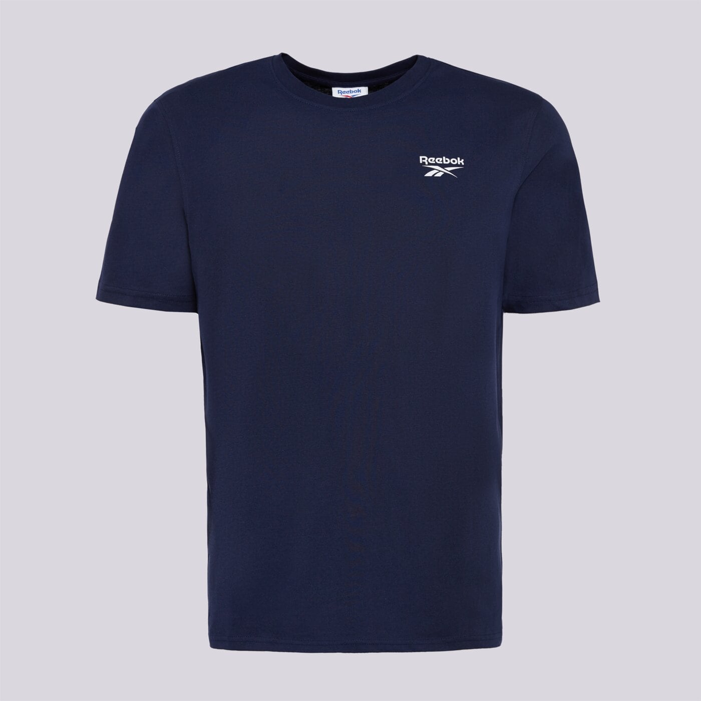 Koszulka męska REEBOK T-SHIRT CODY SMALL LOGO CREW NECK SS TEE 100240908 kolor granatowy