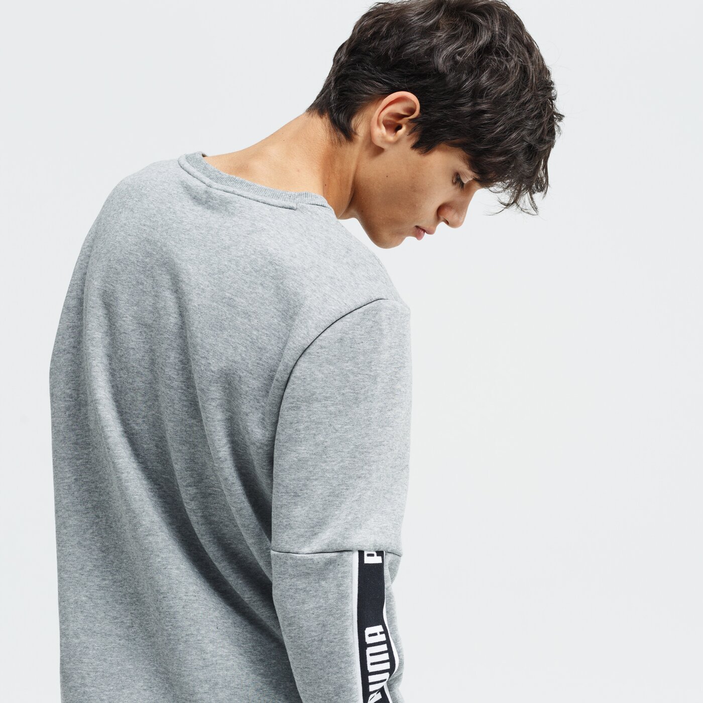 Bluza męska PUMA BLUZA AMPLIFIED CREW FL 58042903 kolor szary