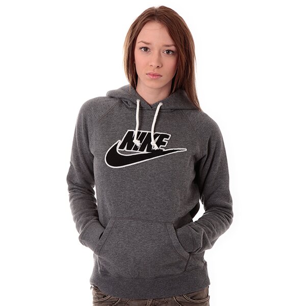 Bluza damska NIKE BLUZA NIKE RALLY HOODY PATCH 552936073 kolor szary