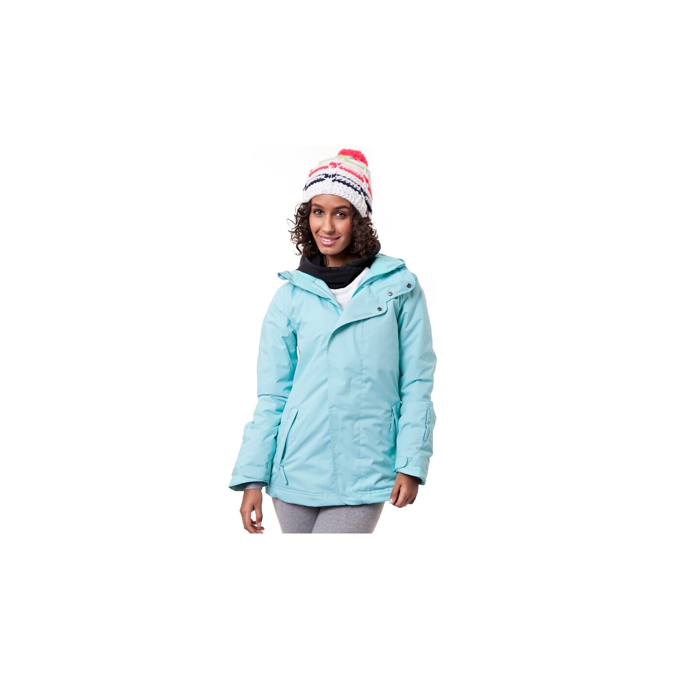 Czapka zimowa damska ROXY CZAPKA ZIMOWA SNOWED IN erjha00029wbbo kolor biały