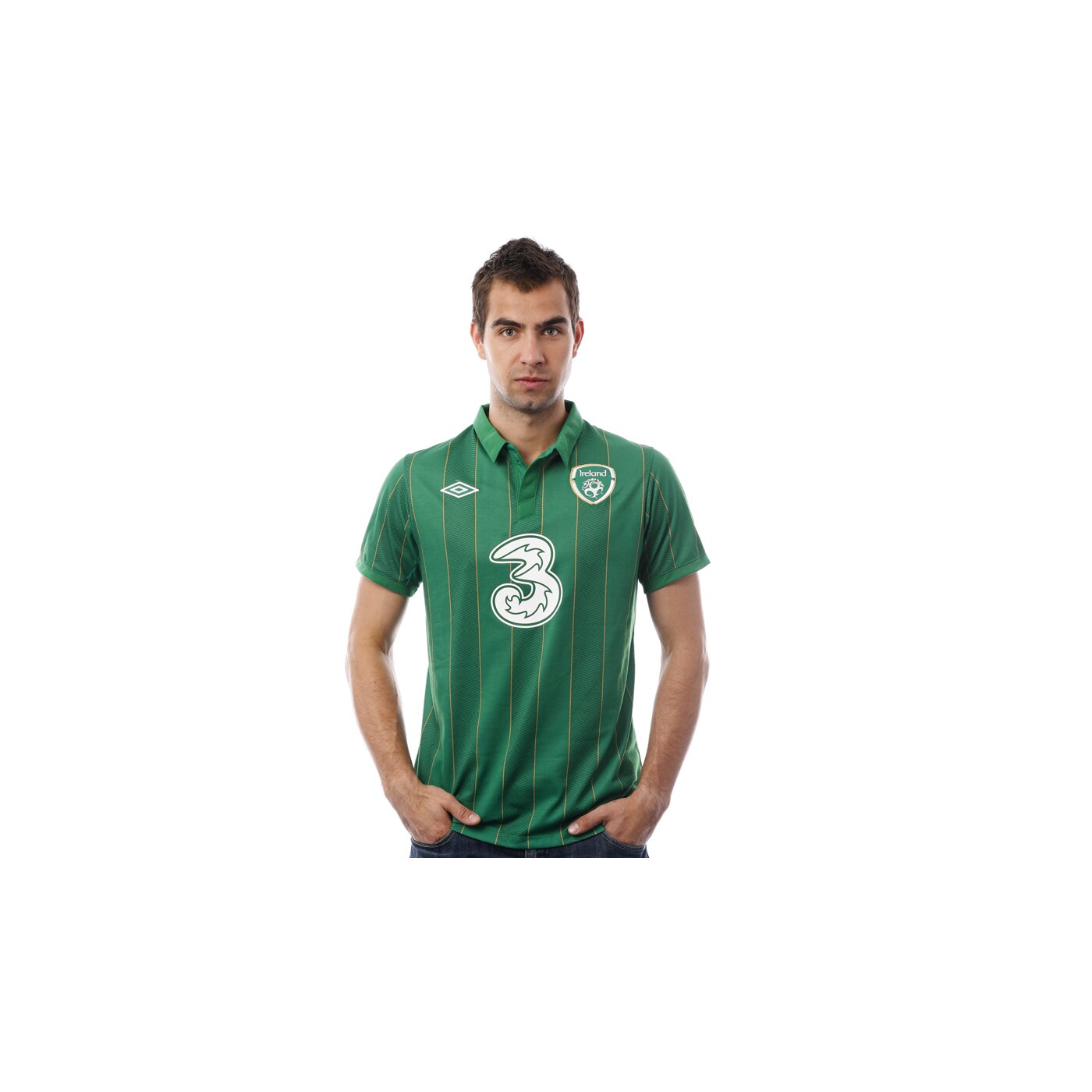 Koszulka męska UMBRO T-SHIRT IRELAND JERSEY HOME 73599ujhx kolor zielony