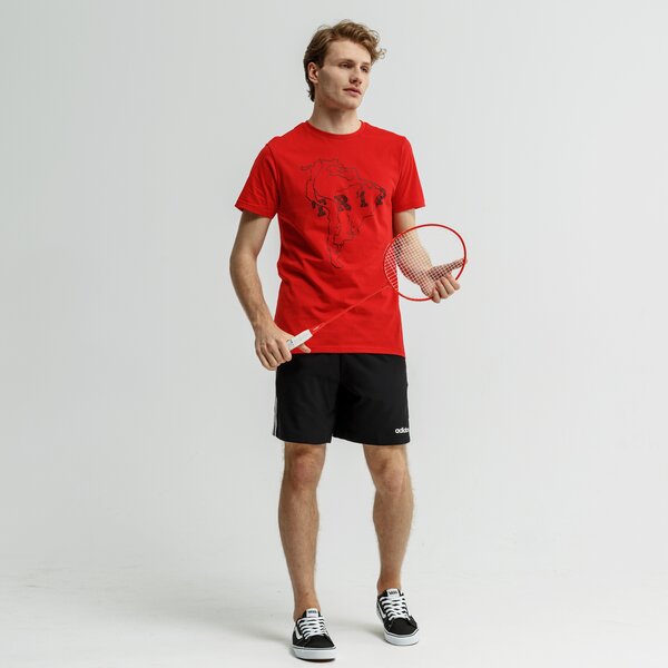 Koszulka męska FEEWEAR T-SHIRT SS TOMARILLO fw19tsm59001 kolor czerwony