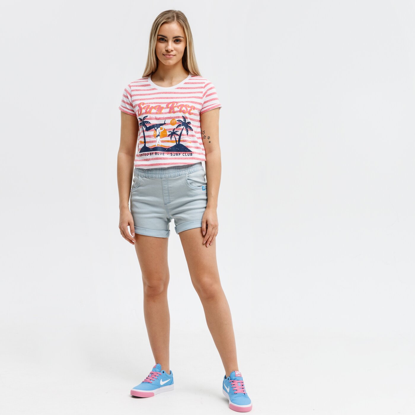 Koszulka damska UP8 T-SHIRT LUNA up121tsd21001 kolor różowy