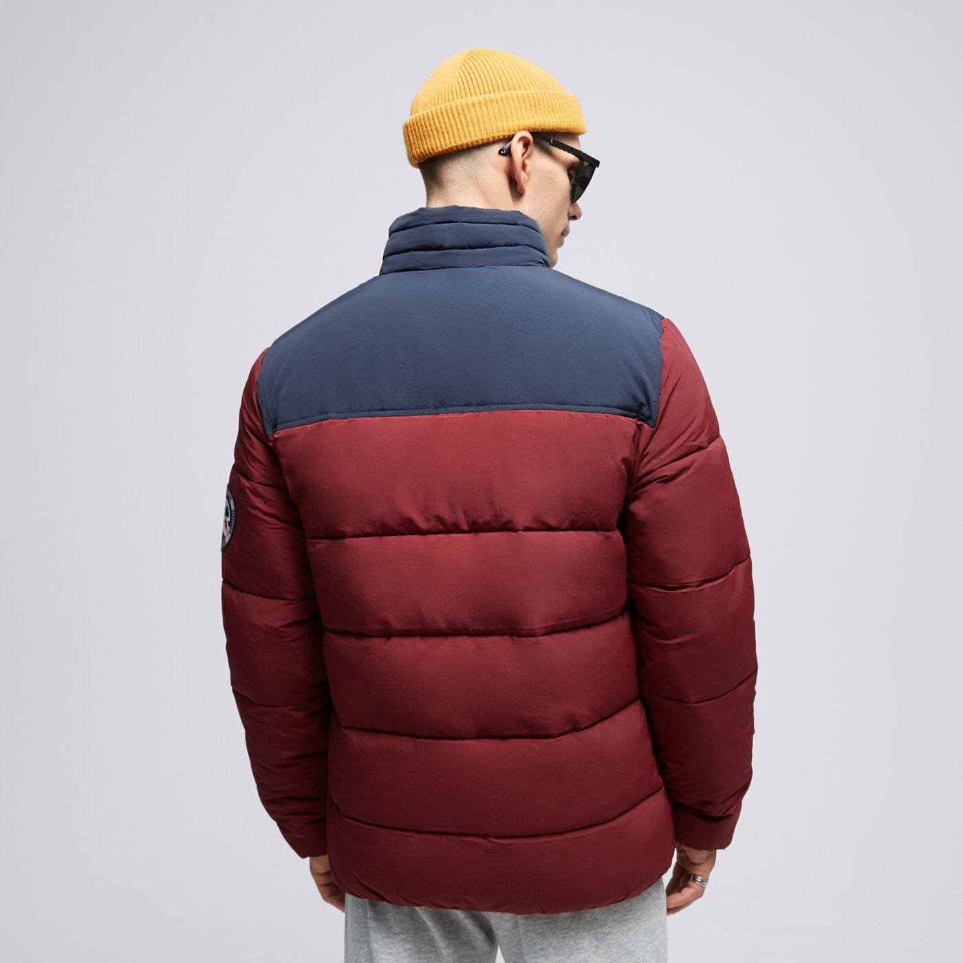 Kurtka zimowa męska ELLESSE KURTKA ZIMOWA NEBULA BRGND/NAVY PADDED JACKET shr12789803 kolor bordowy