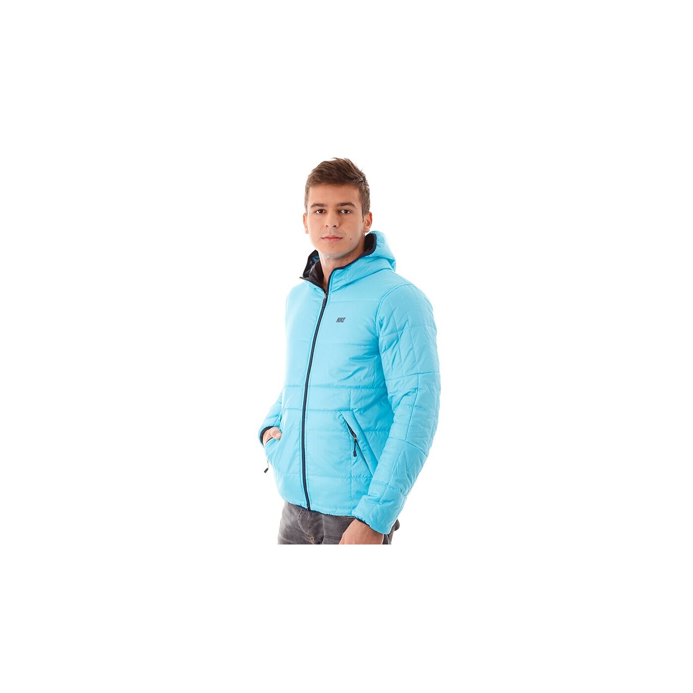 Kurtka zimowa męska NIKE KURTKA ALLIANCE JKT-FLIP IT HOOD 541482485 kolor niebieski