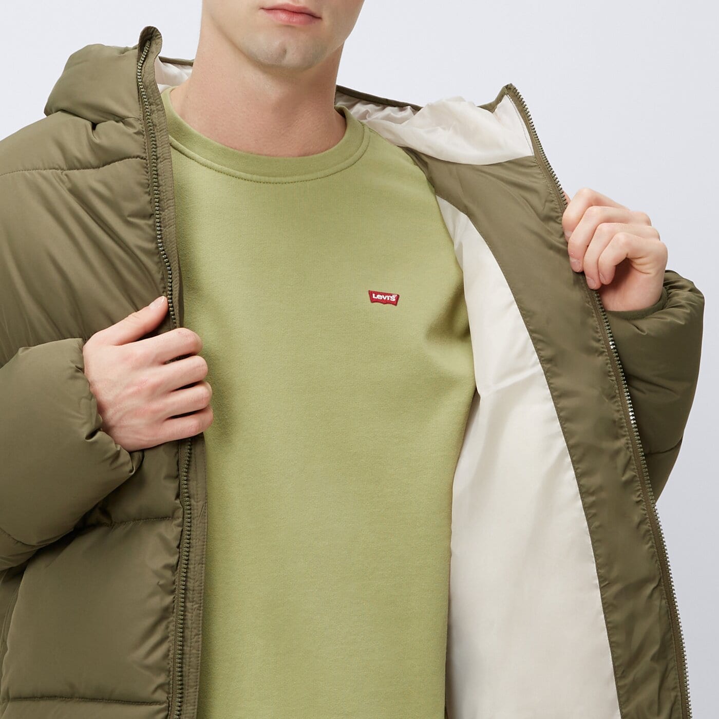 Kurtka zimowa męska FILA KURTKA ZIMOWA BUGSY  fw23spm200769 kolor khaki