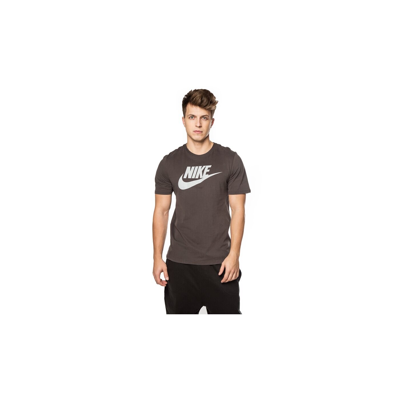 Koszulka męska NIKE T-SHIRT TEE-FUTURA ICON 696707211 kolor szary