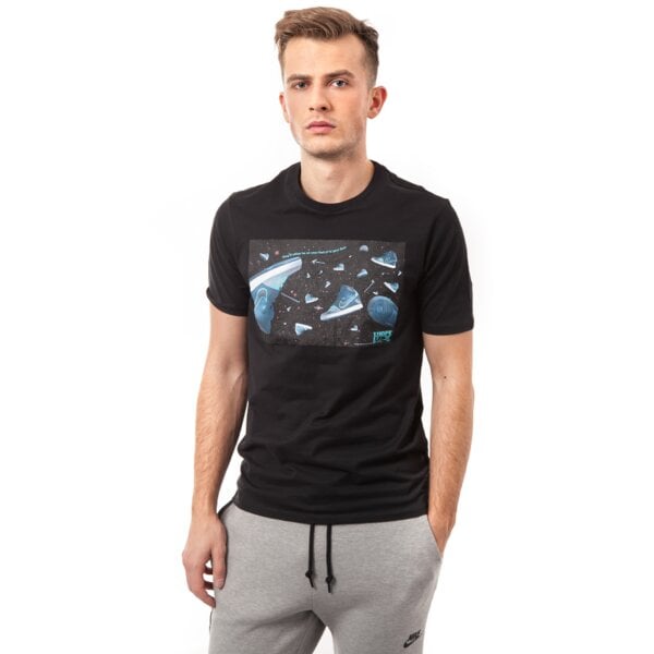 Koszulka męska NIKE T-SHIRT TEE-FORCE IN  SPACE 644384010 kolor czarny