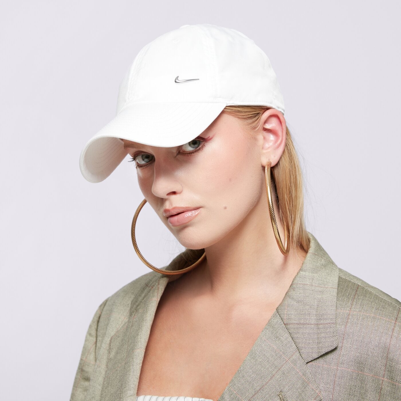 Czapka z daszkiem damska NIKE CZAPKA U NK DF CLUB CAP U CB MTSWSH L fb5372-100 kolor biały