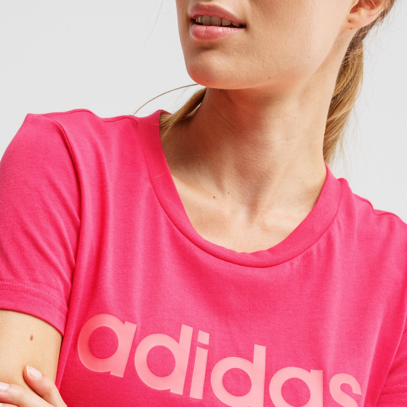 Koszulka damska ADIDAS T-SHIRT W E LIN SLIM T gd2930 kolor różowy