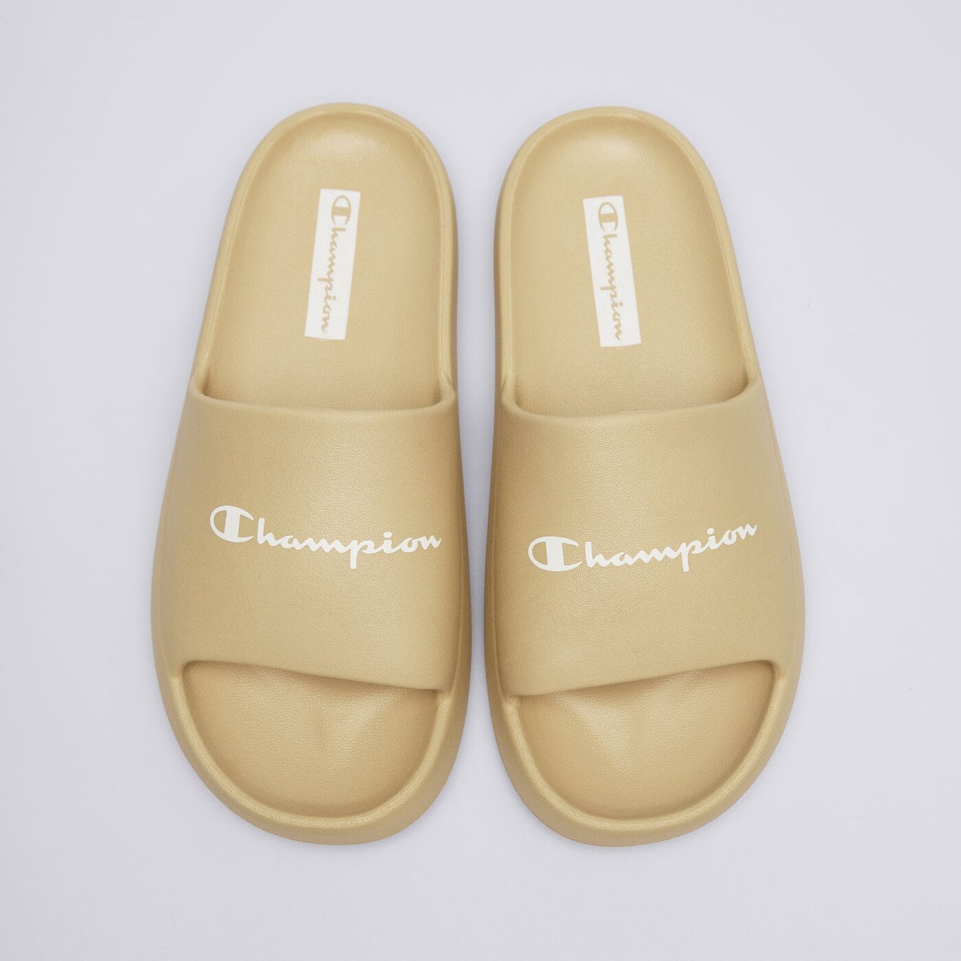 Klapki męskie CHAMPION SOFT SLIPPER s22255ms041 kolor beżowy