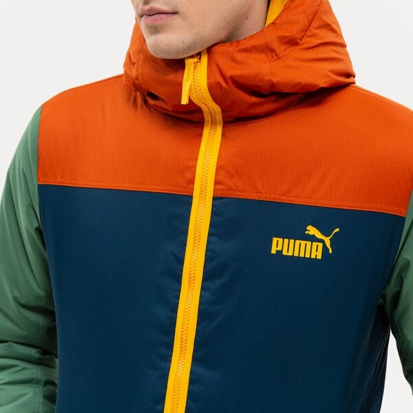 Kurtka zimowa męska PUMA KURTKA ZIMOWA COLOURBLOCK HOODED PADDED 849346 64 kolor multicolor