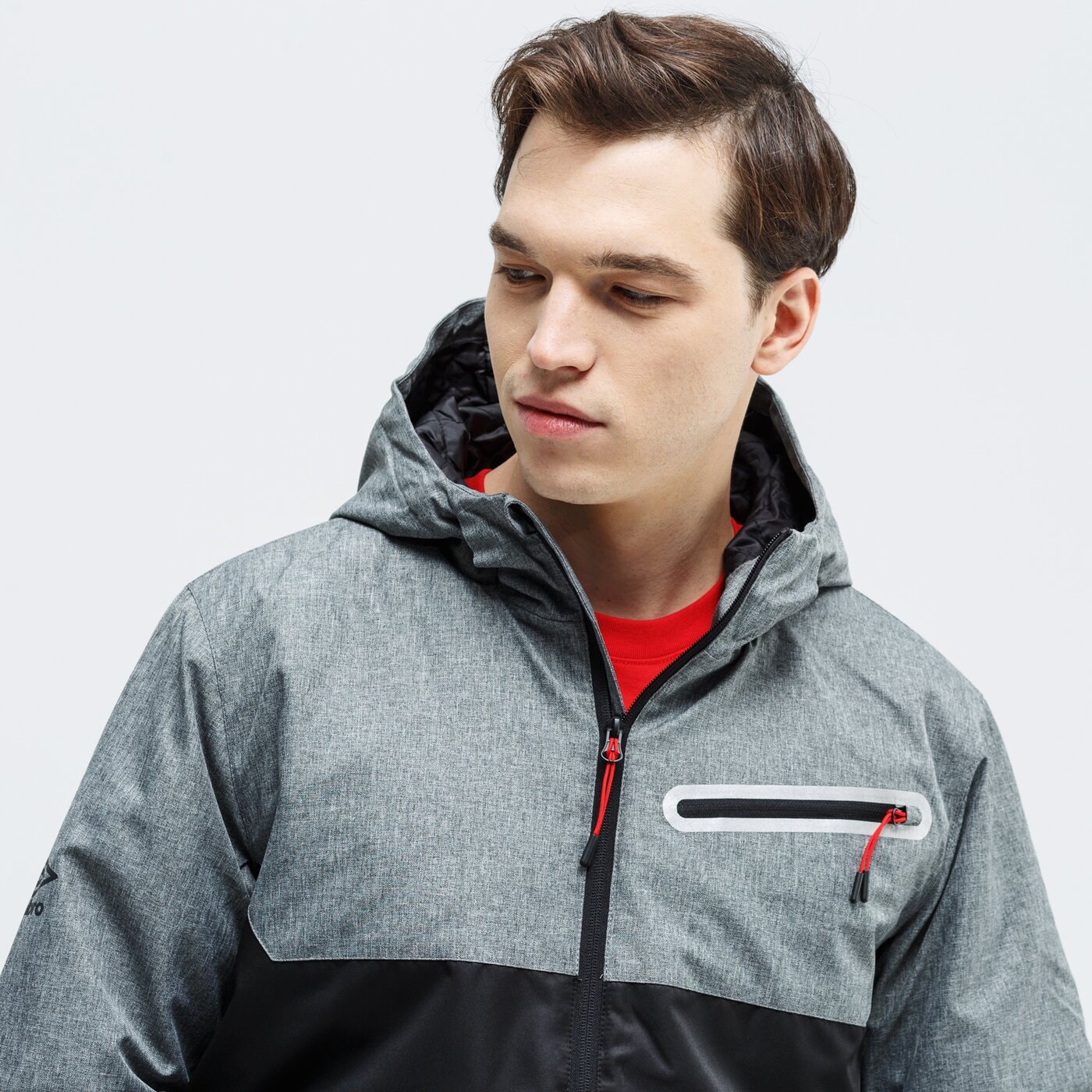 Kurtka zimowa męska UMBRO KURTKA ZIMOWA PIASINO ul39kum41002 kolor szary