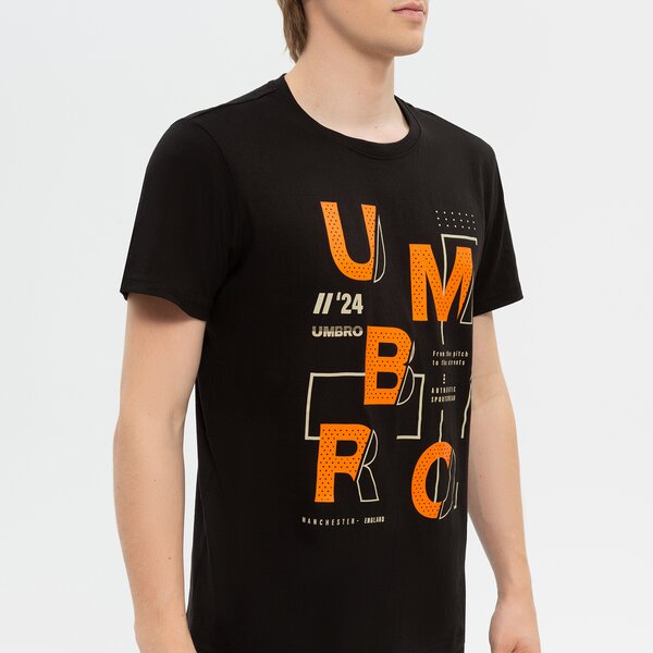 Koszulka męska UMBRO T-SHIRT HEVER ul322tsm09001 kolor czarny